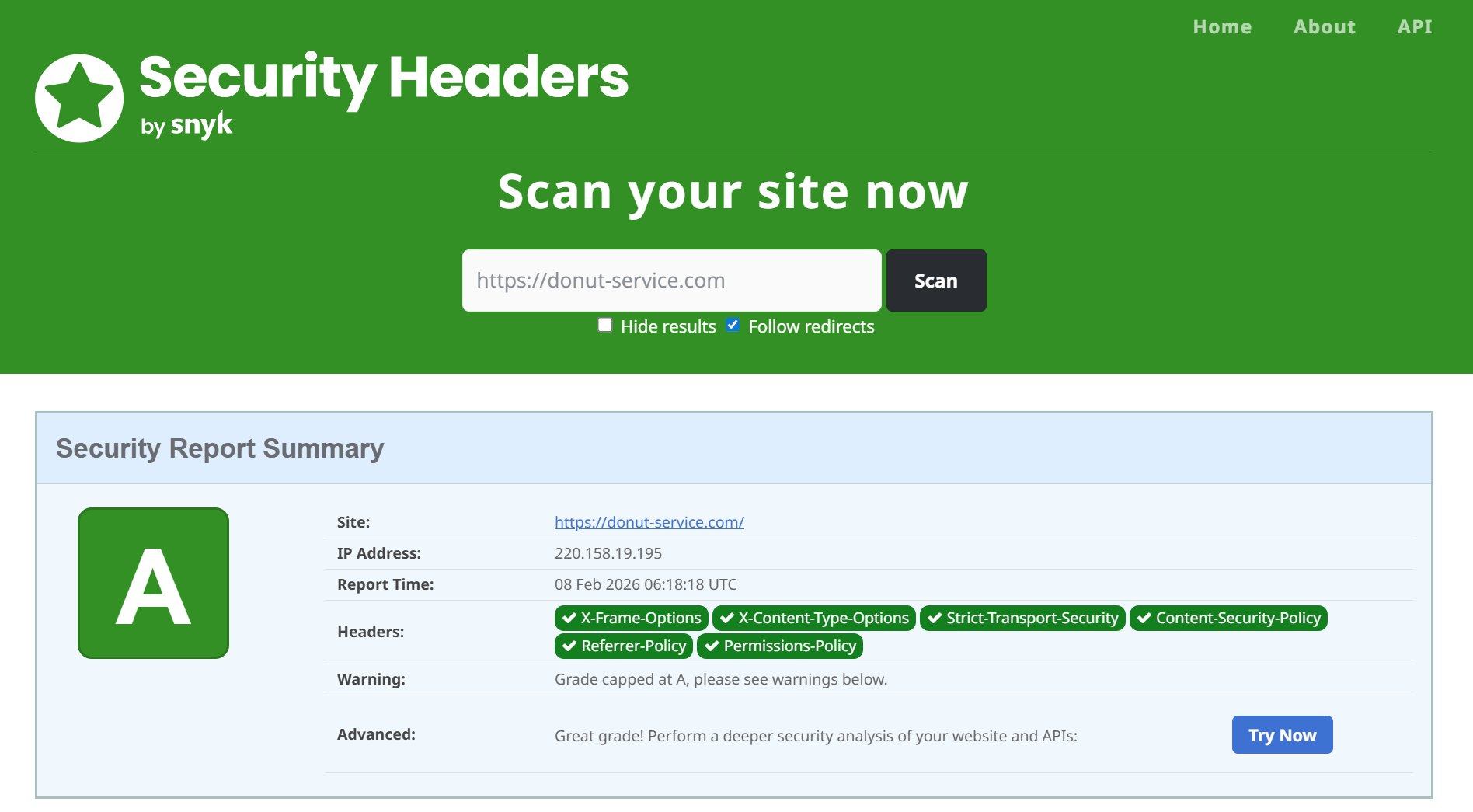 Webサイトのセキュリティヘッダーを強化し、世界上位14%の評価を獲得しました